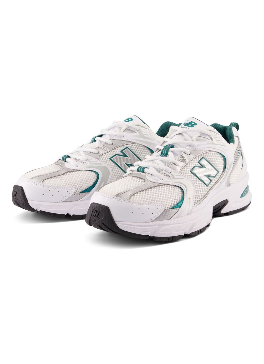 New Balance 530 sneaker met leren details - detail 2 groen