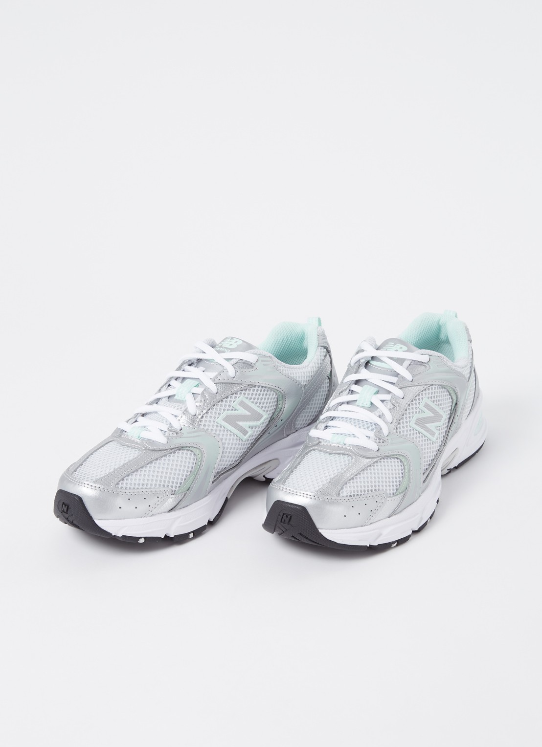 New Balance 530 sneaker met leren details - detail wit