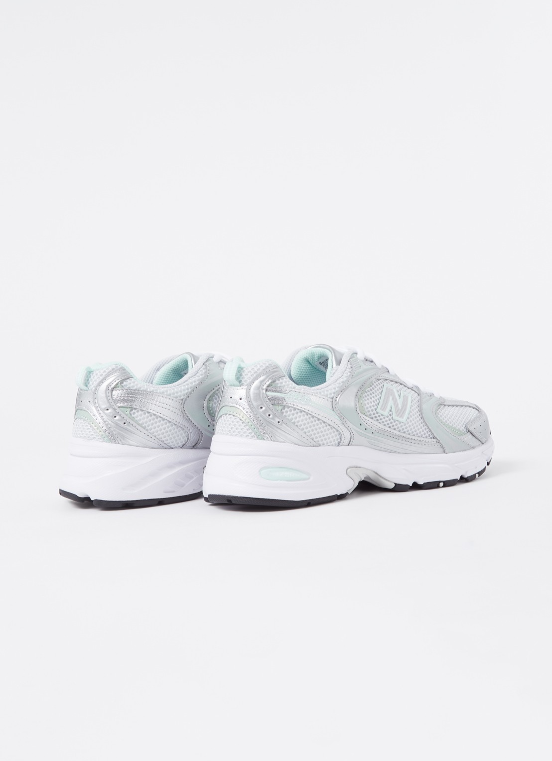 New Balance 530 sneaker met leren details - detail 2 wit