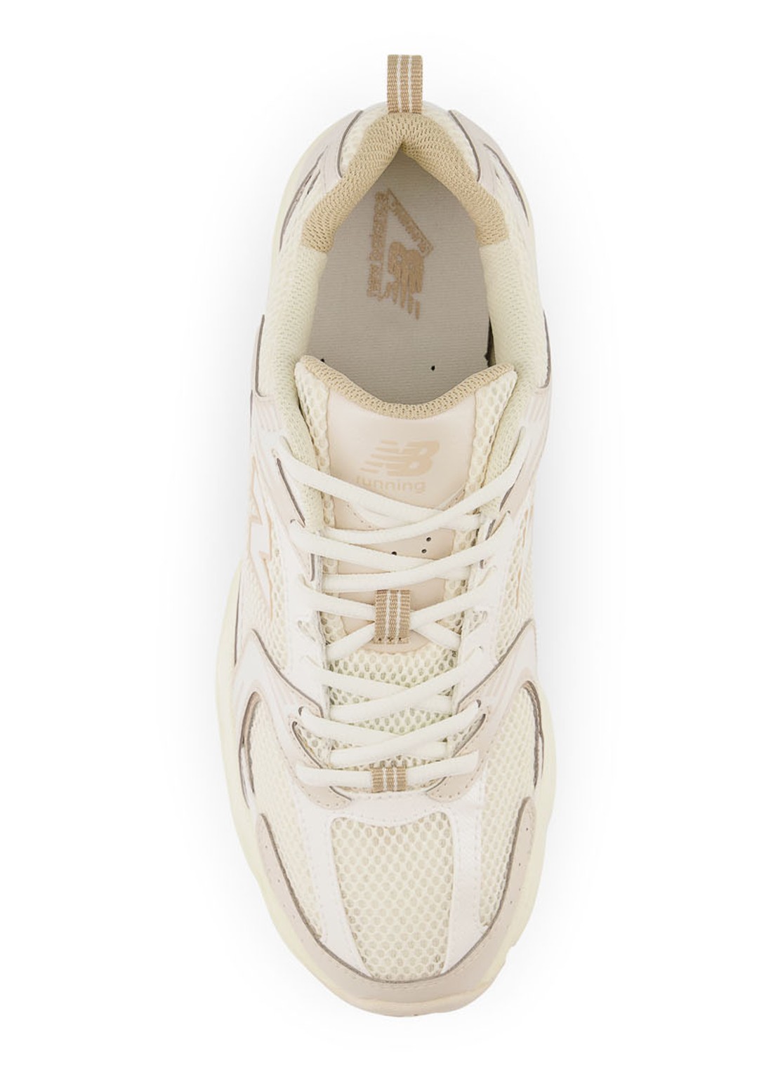New Balance 530 sneaker met leren details - detail 3 beige