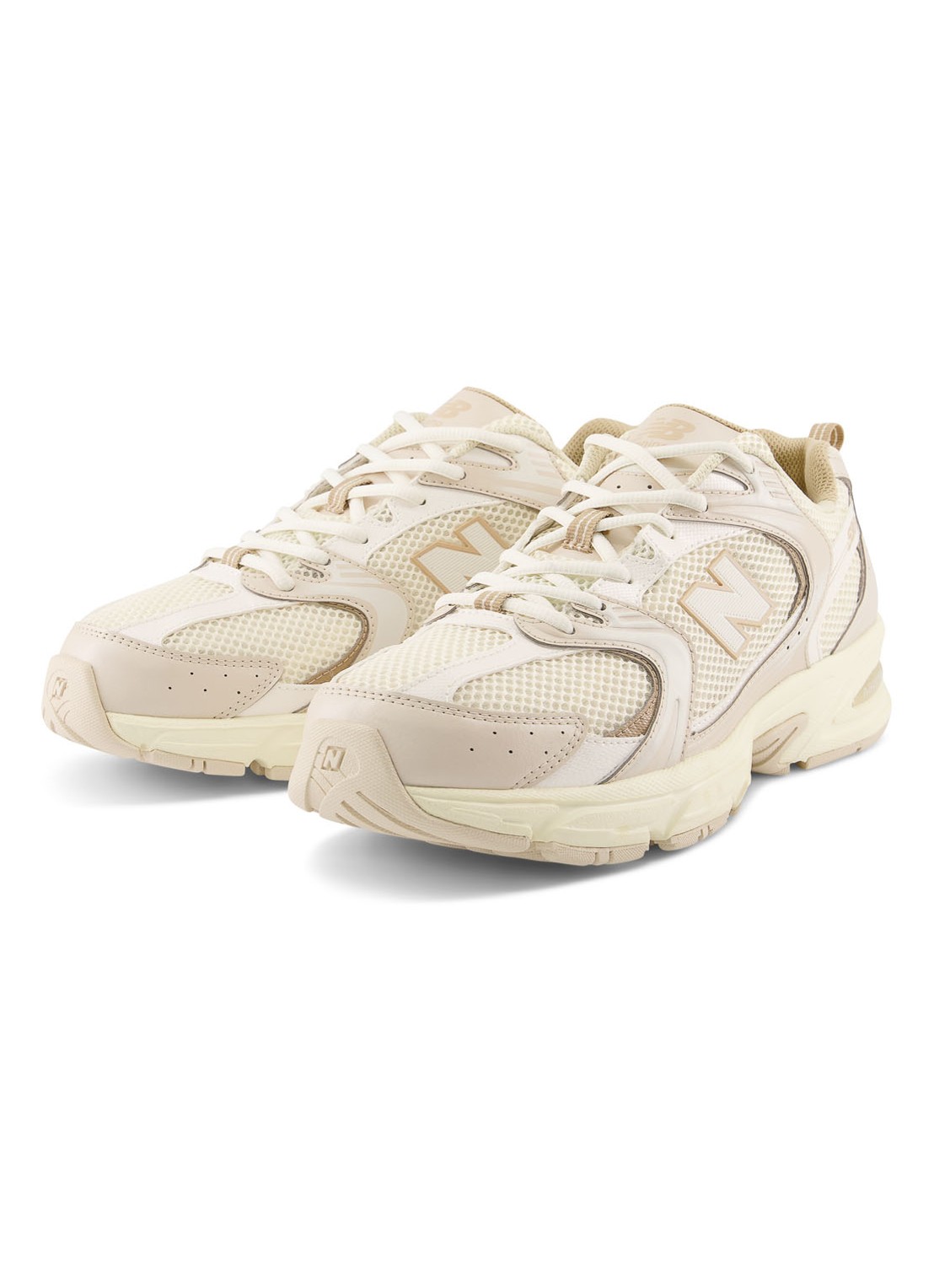 New Balance 530 sneaker met leren details - detail 4 beige