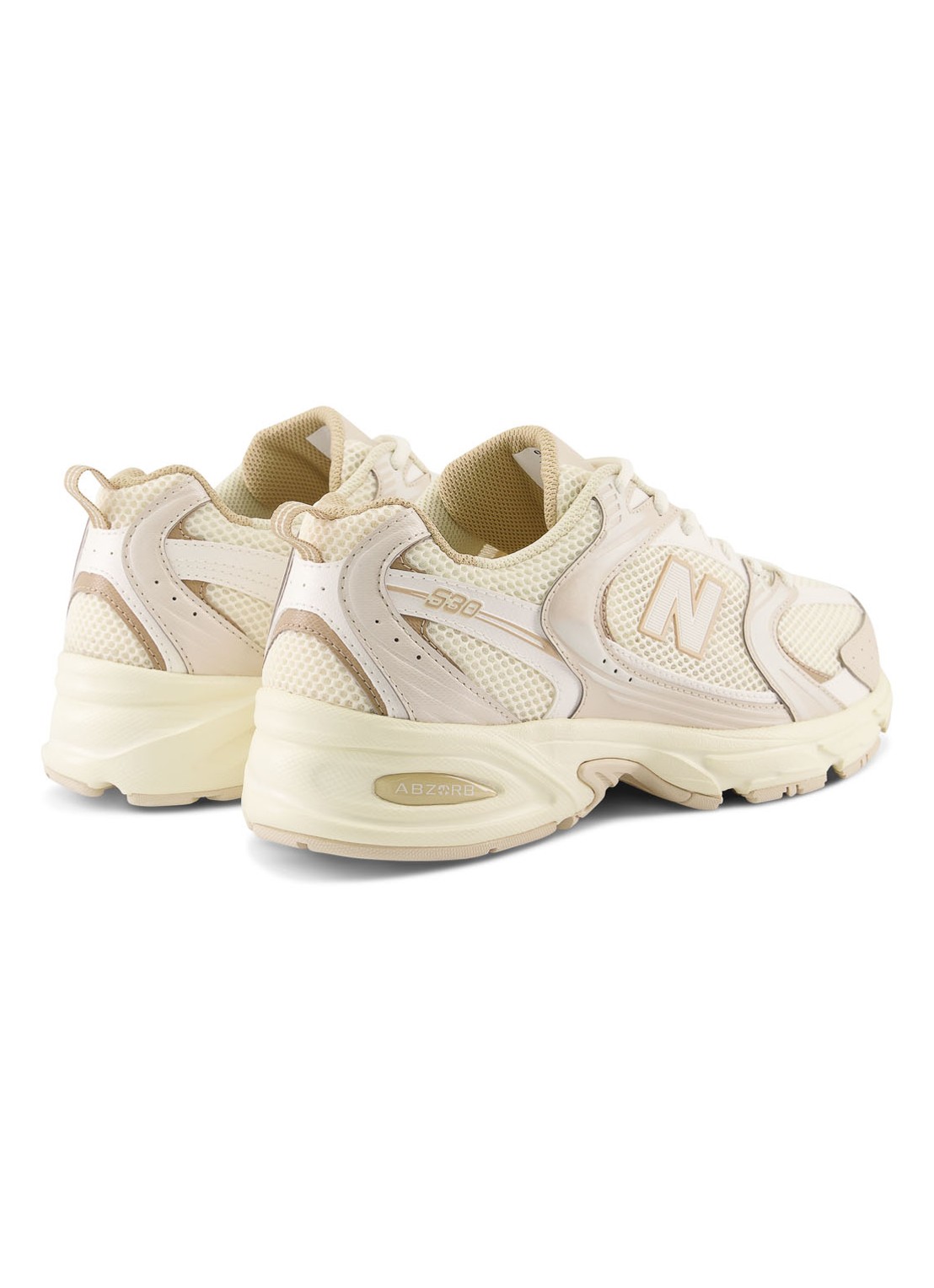 New Balance 530 sneaker met leren details - detail 5 beige