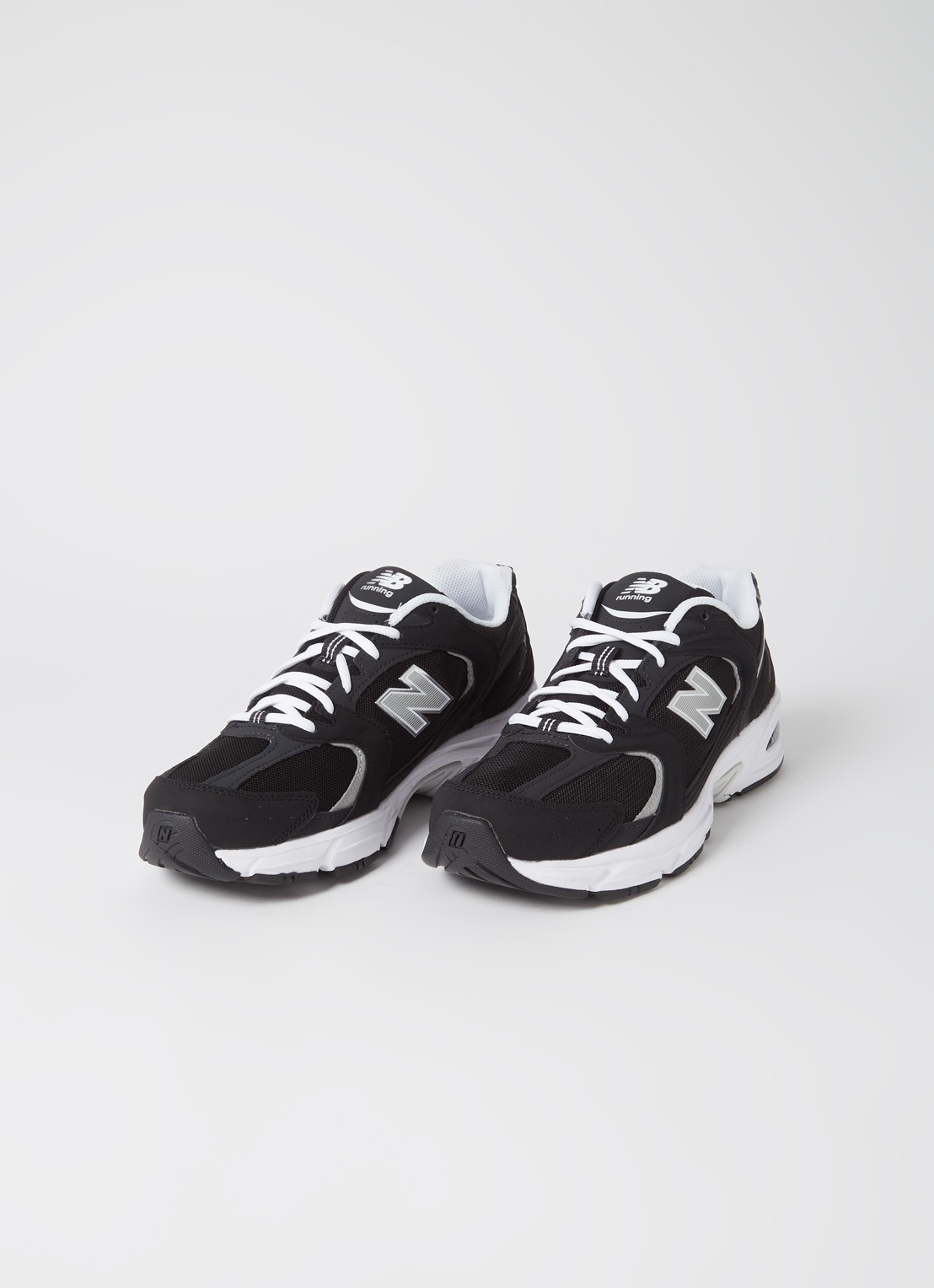 New Balance 530 sneaker met mesh details en metallic finish - MR530SG - detail zwart