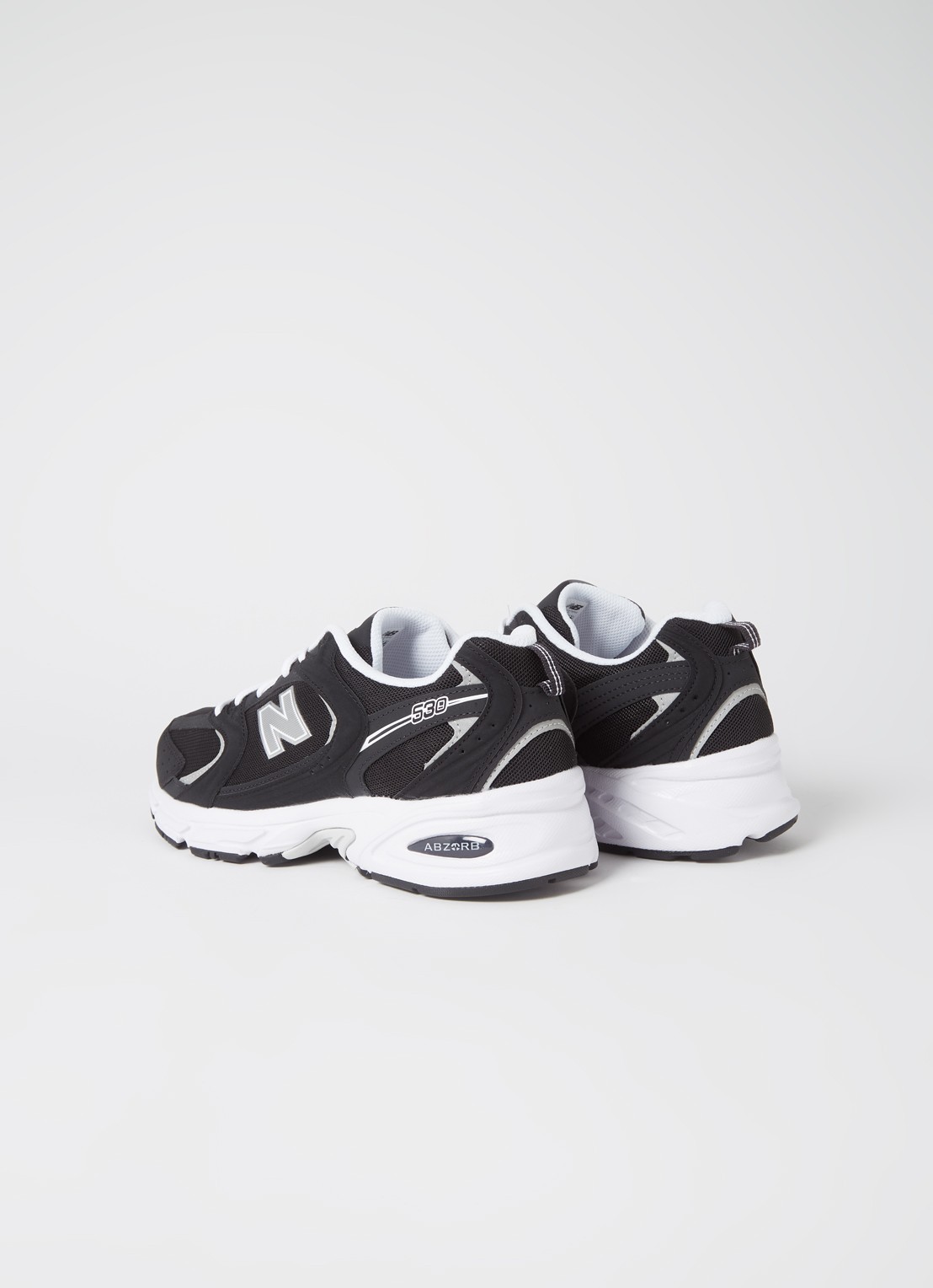 New Balance 530 sneaker met mesh details en metallic finish - MR530SG - detail 2 zwart