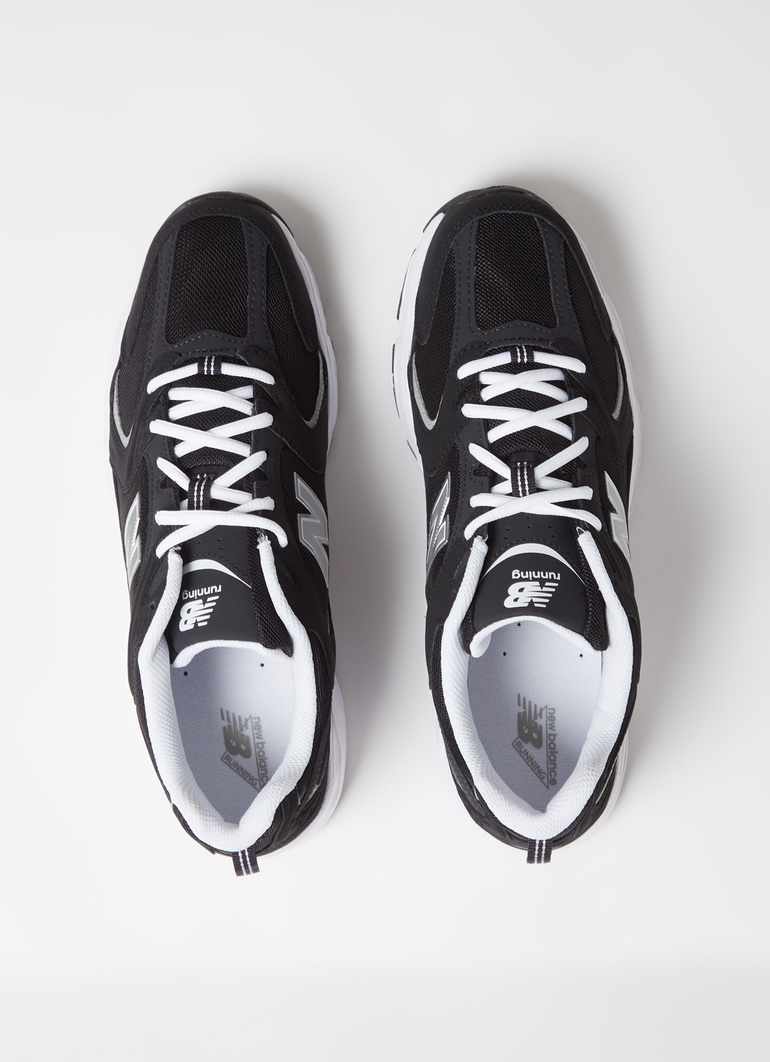 New Balance 530 sneaker met mesh details en metallic finish - MR530SG - detail 3 zwart