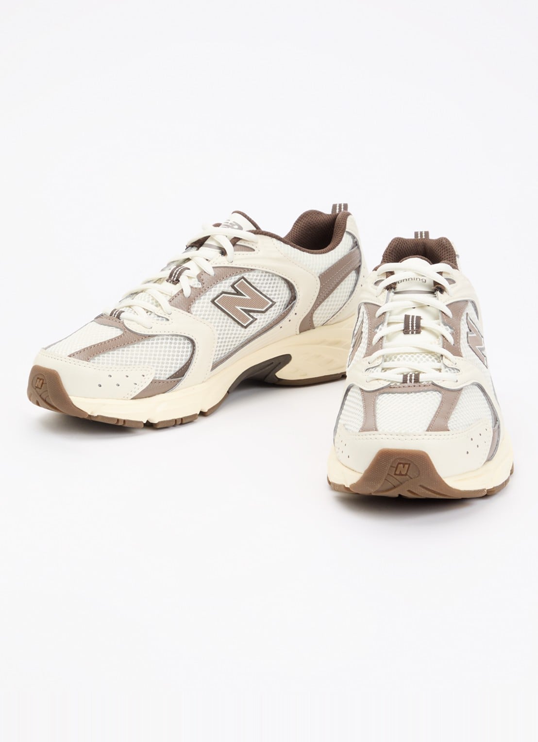 New Balance 530 sneaker met mesh details - detail lichtbruin