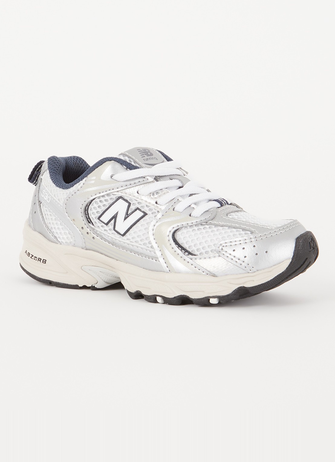 New Balance 530 sneaker met mesh details - voorkant 3 lichtgrijs