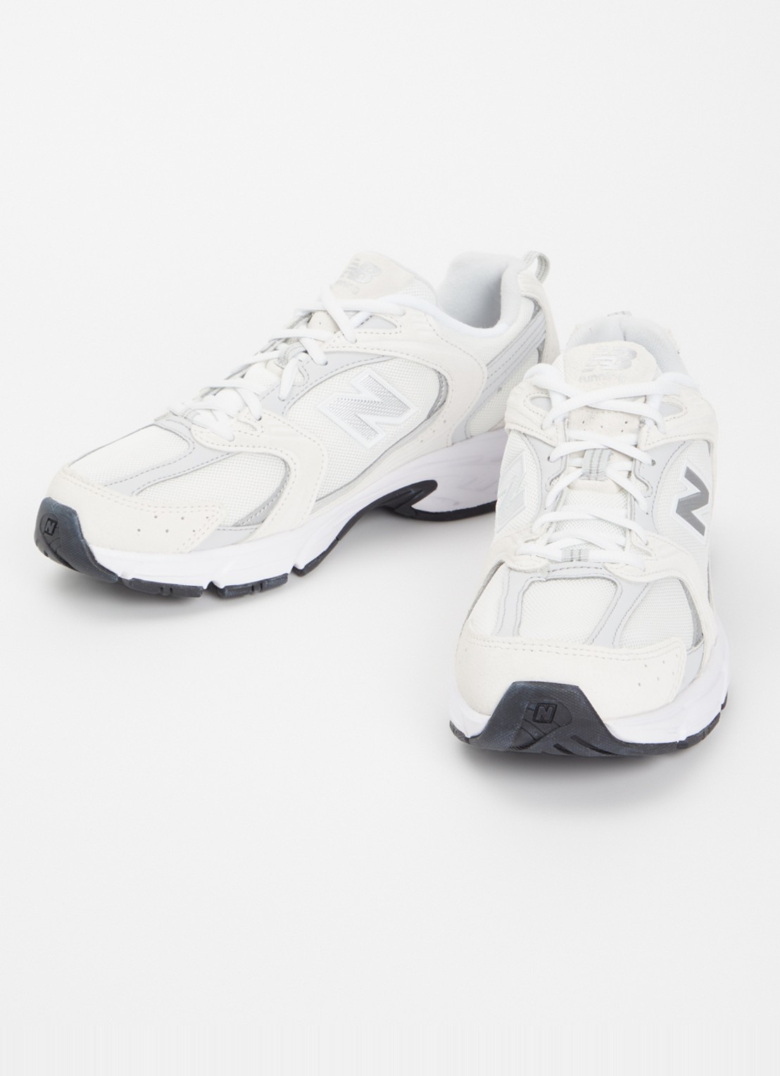 New Balance 530 sneaker met suède details - detail lichtgrijs