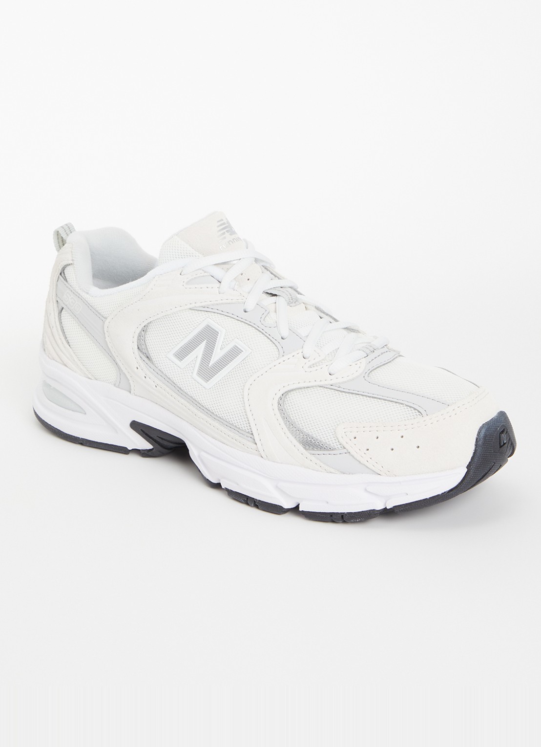 New Balance 530 sneaker met suède details - voorkant 5 lichtgrijs