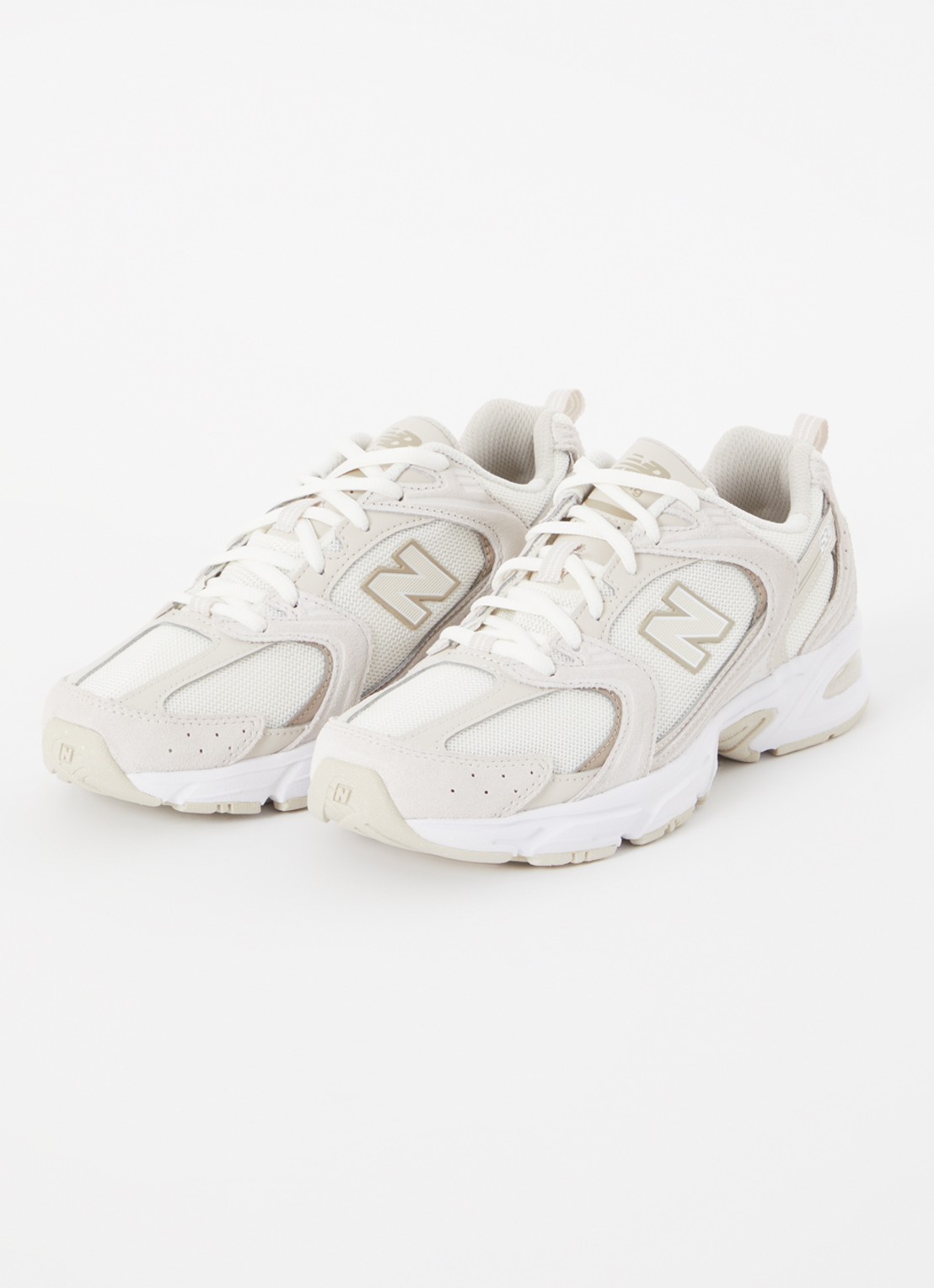 New Balance 530 sneaker met suède details - detail beige