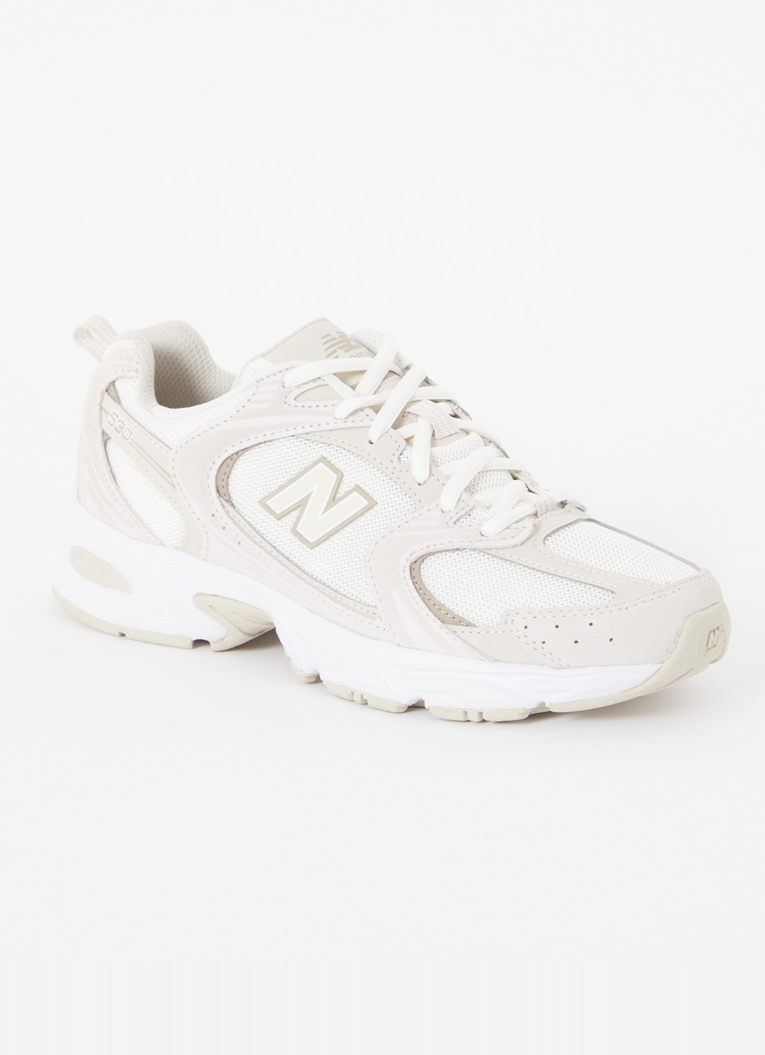 New Balance 530 sneaker met suède details - voorkant 5 beige