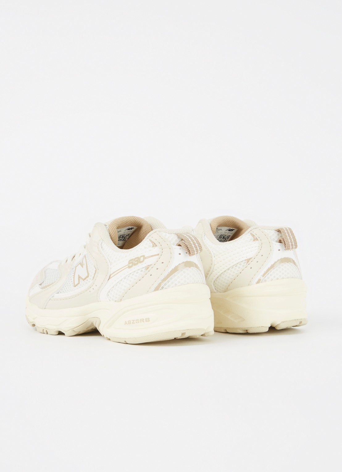 New Balance 530 sneaker van mesh met leren details - achterkant 2 beige