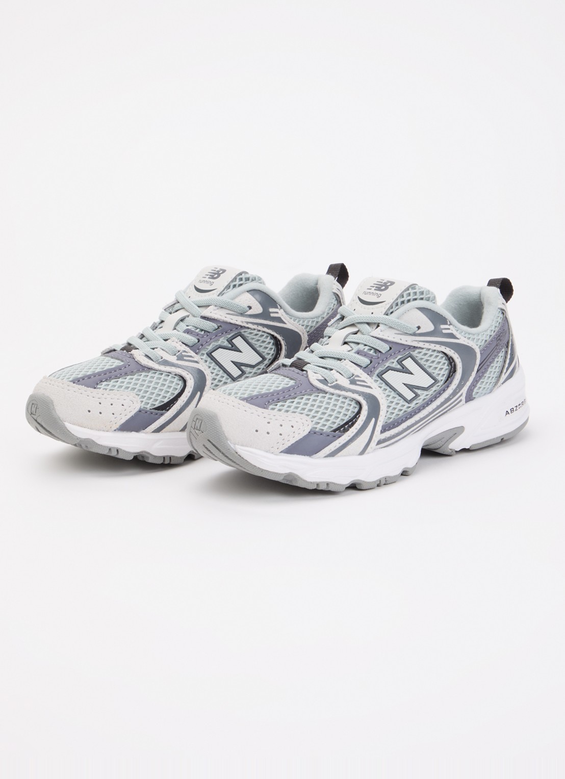 New Balance 530 sneaker van mesh met logo - voorkant 2 grijs