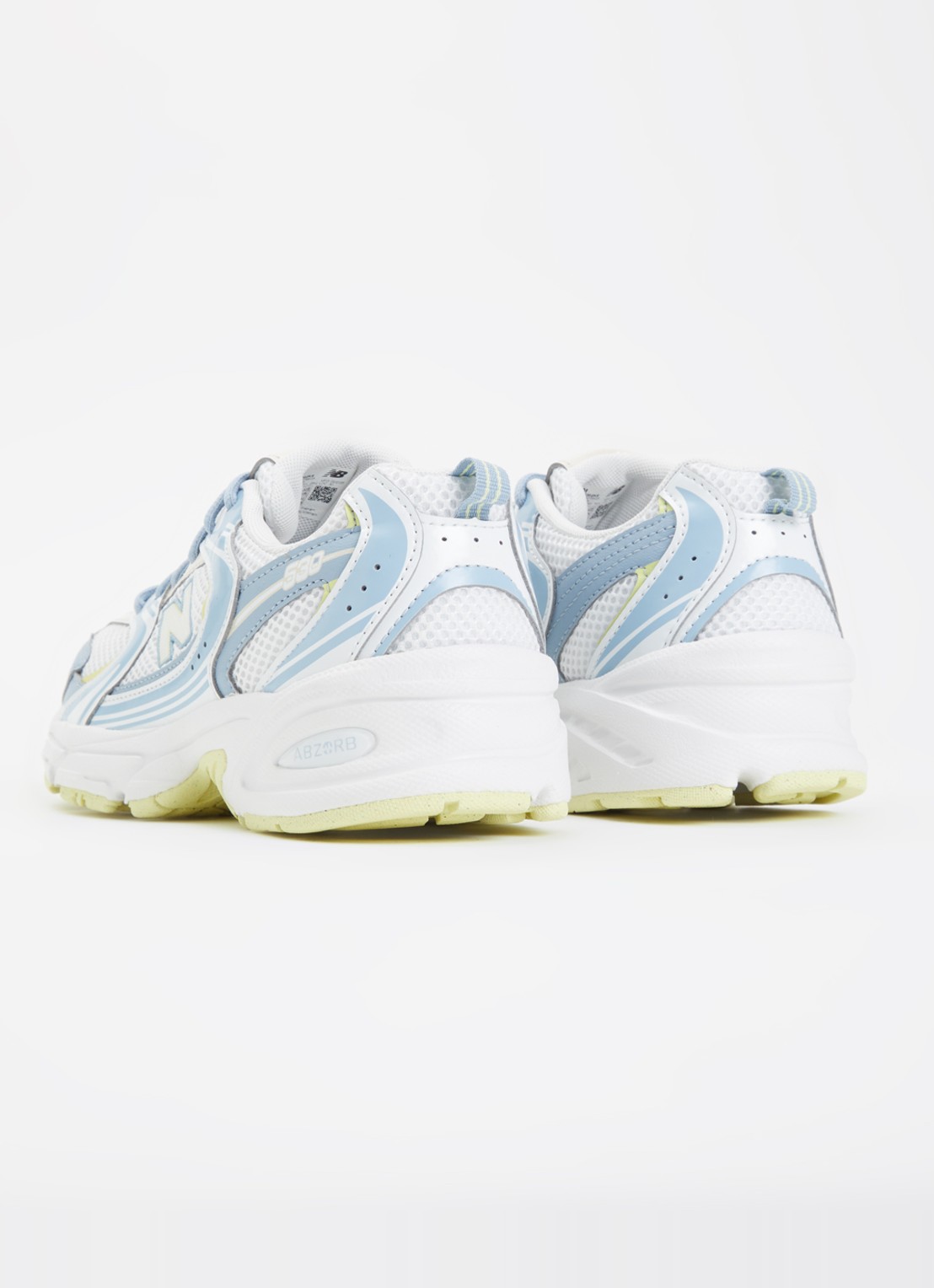 New Balance 530 sneaker van mesh met logo - achterkant 4 lichtgrijs