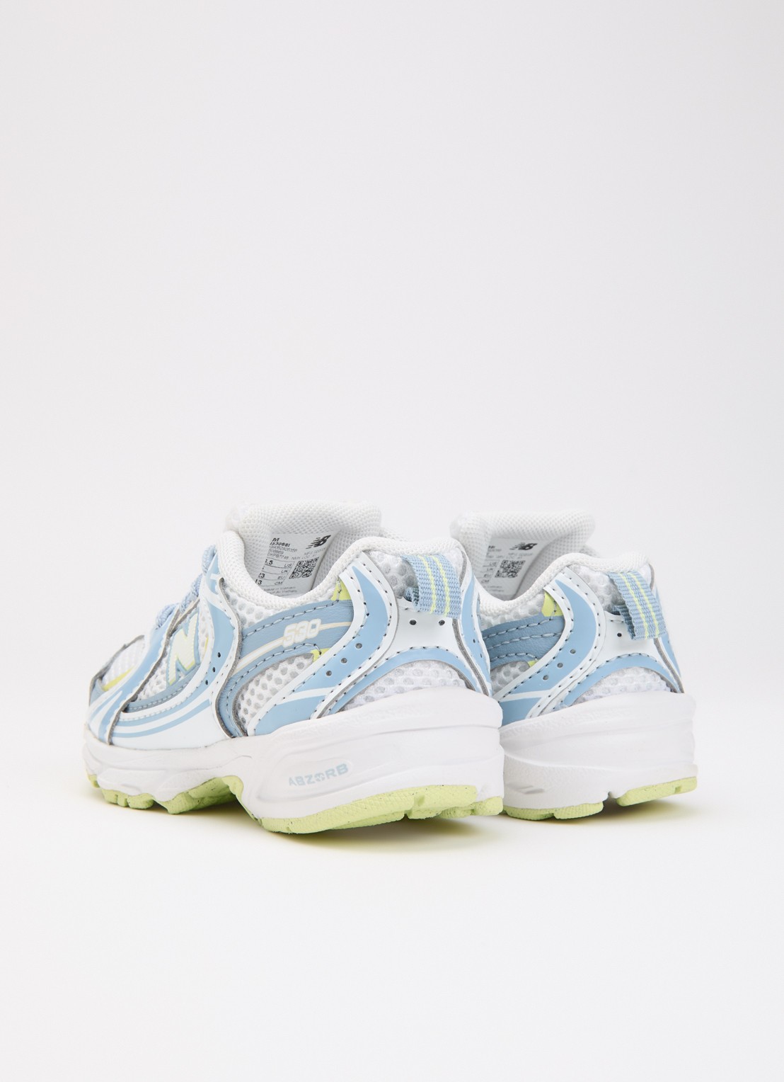 New Balance 530 sneaker van mesh met logo - achterkant 4 lichtblauw