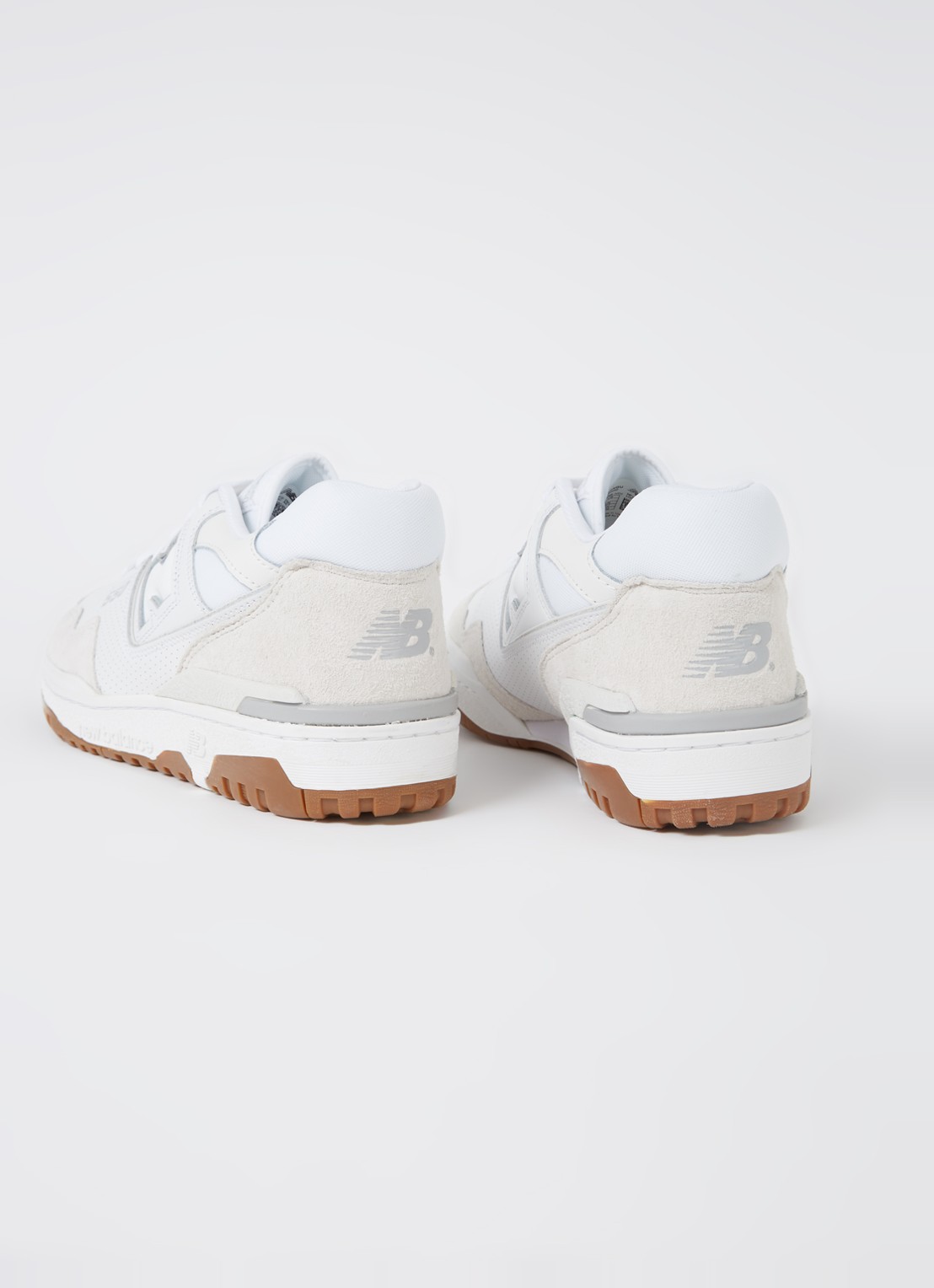 New Balance 550 sneaker met suède details - detail 4 wit