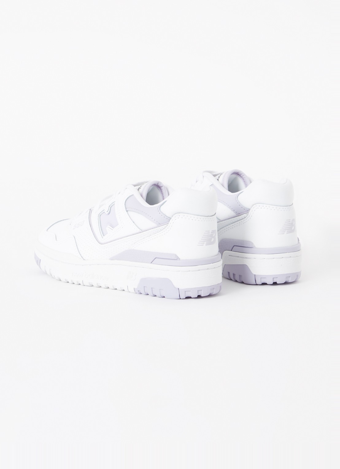 New Balance 550 sneaker van leer met logo - detail 2 wit