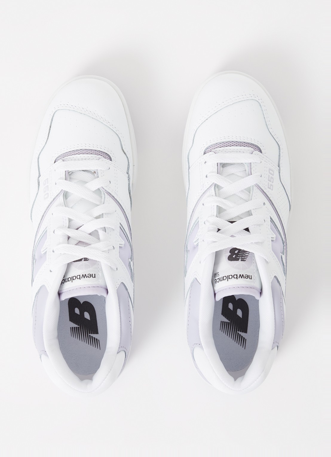 New Balance 550 sneaker van leer met logo - detail 3 wit