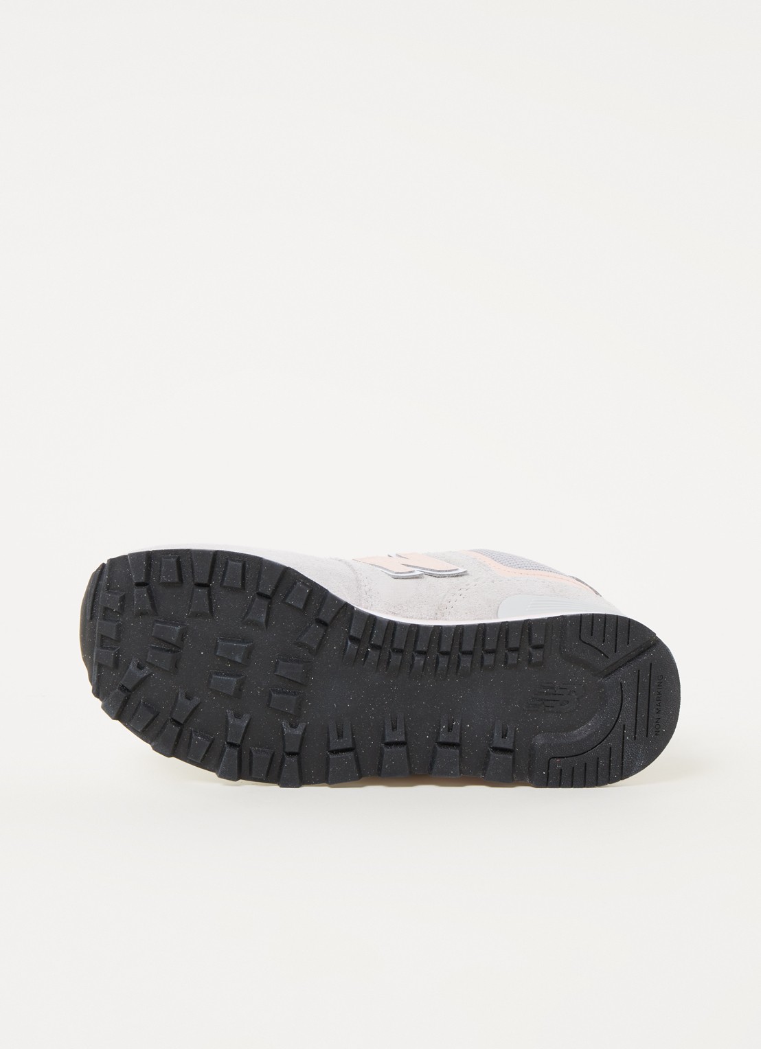 New Balance 574 sneaker met suède details - detail 2 lichtgrijs