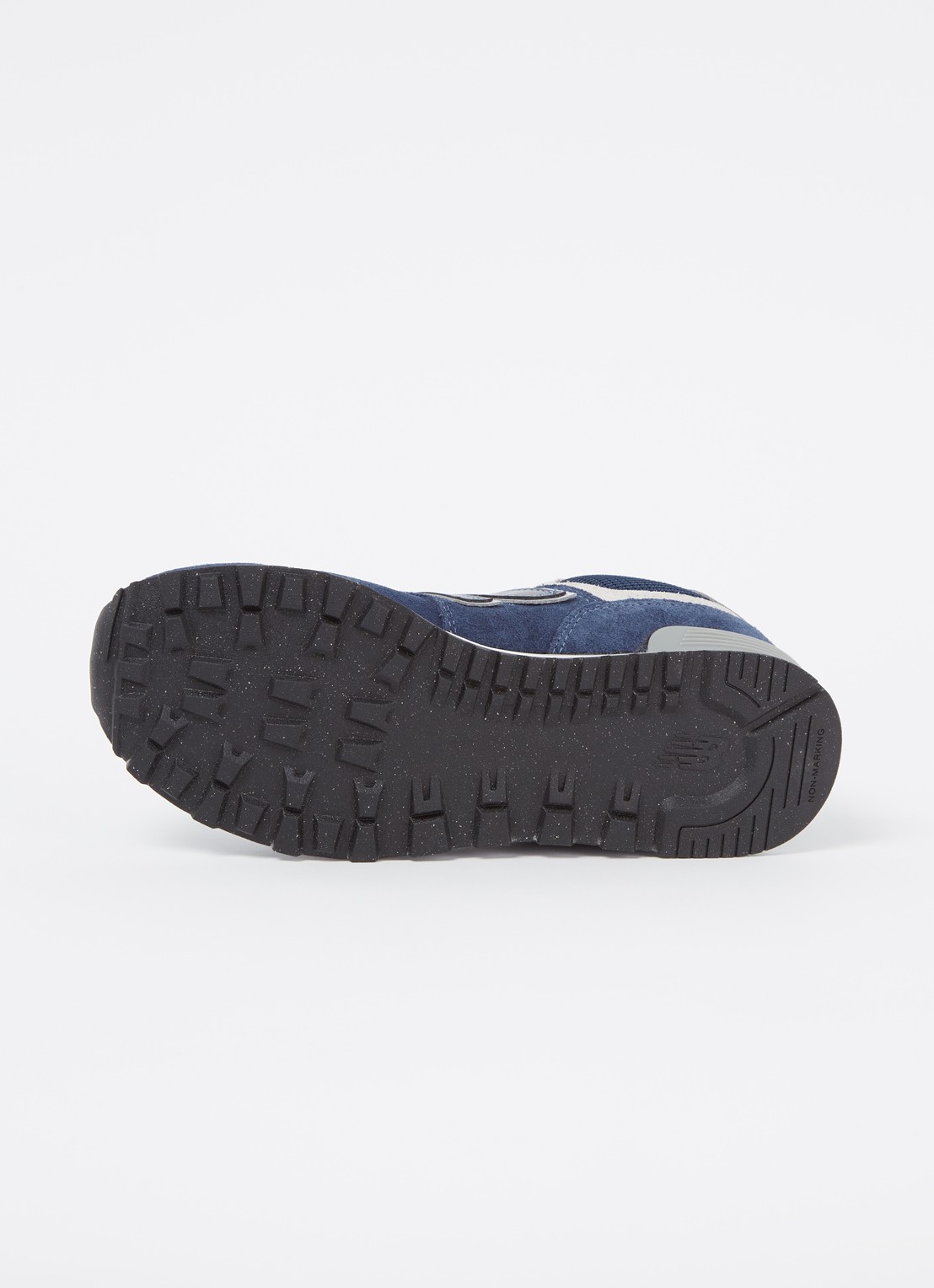New Balance 574 sneaker met suède details - detail 4 donkerblauw