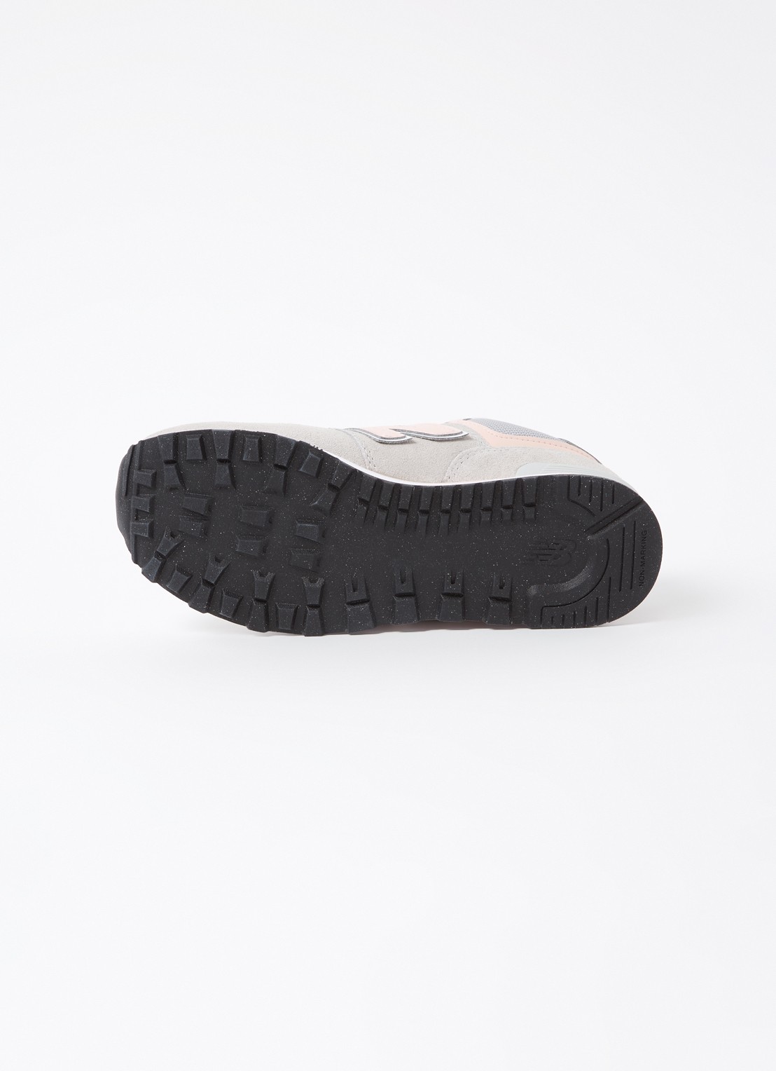 New Balance 574 sneaker met suède details - detail 4 lichtgrijs