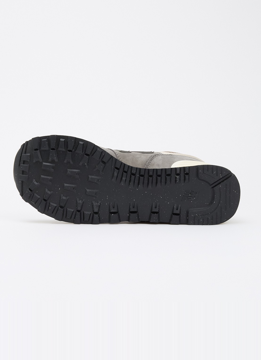 New Balance 574 sneaker van suède met mesh details - detail 6 grijs
