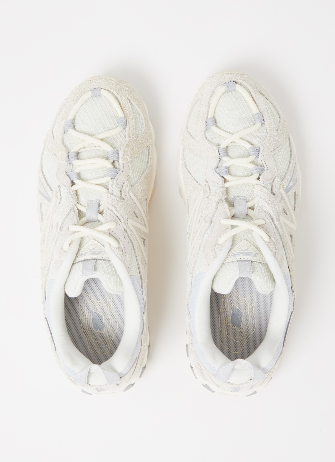 New Balance 610 sneaker met nubuck details - detail 2 gebroken wit
