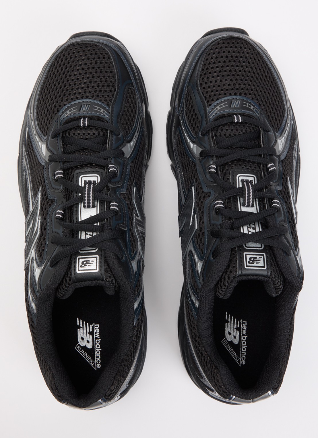 New Balance 740 sneaker met details van mesh met logo  - detail 2 zwart