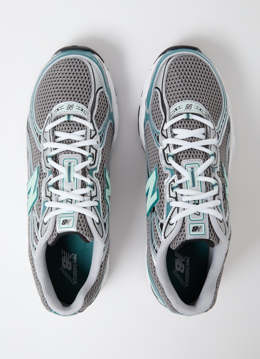 New Balance 740 sneaker met mesh details - detail 2 grijs