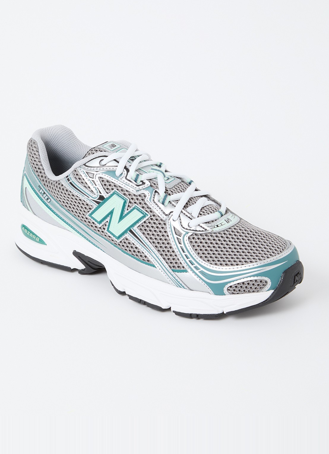 New Balance 740 sneaker met mesh details - voorkant 5 grijs