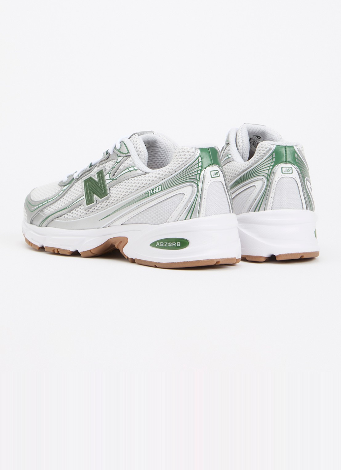 New Balance 740 sneaker met mesh details - achterkant 5 zilver