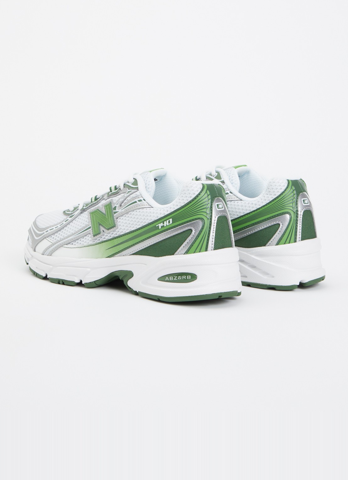 New Balance 740 sneaker met mesh details - achterkant 3 groen