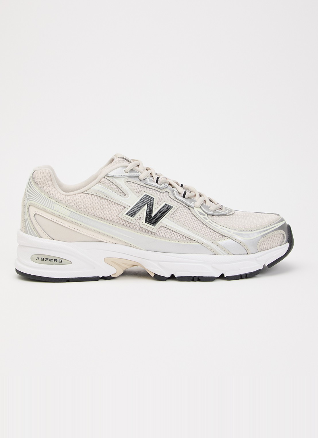 New Balance 740 sneaker met mesh details - voorkant beige