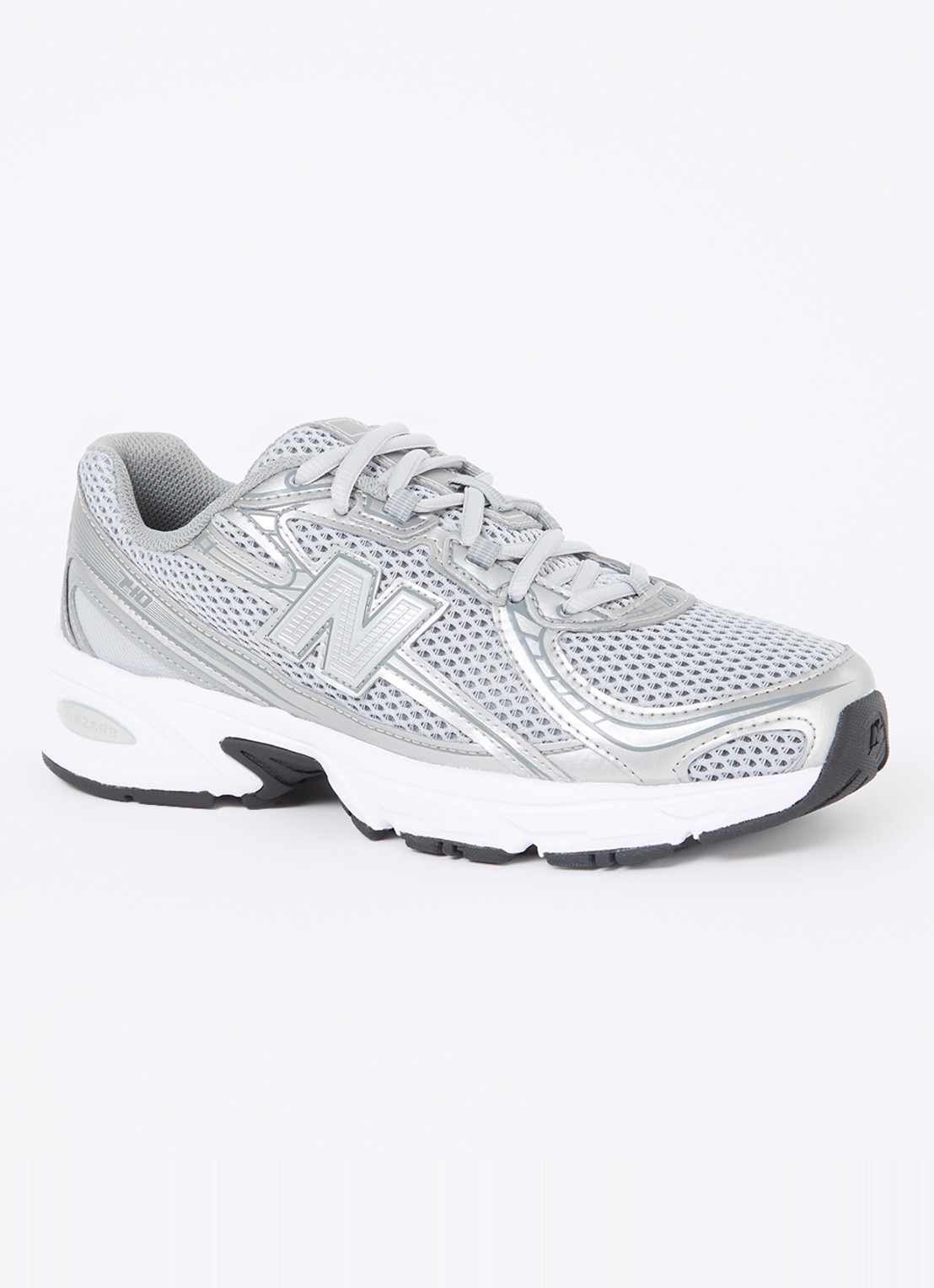 New Balance 740 sneaker met mesh details - voorkant 5 zilver