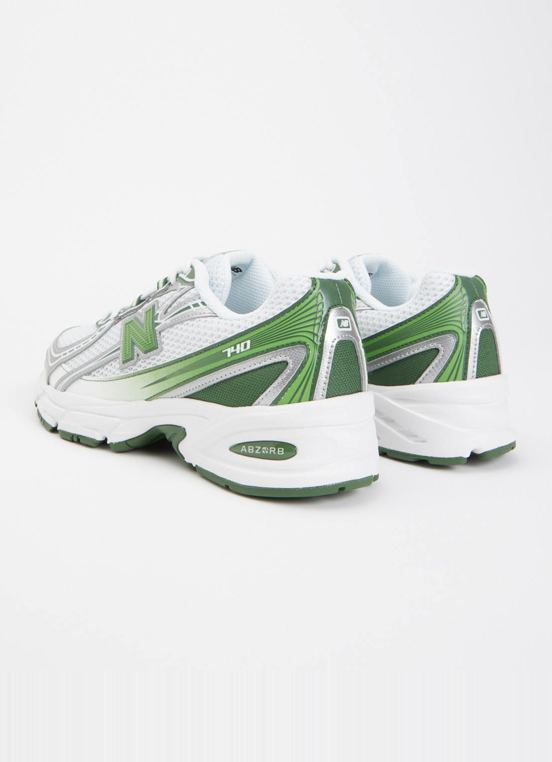 New Balance 740 sneaker met mesh details - achterkant 4 groen