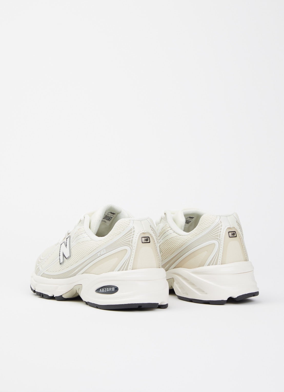 New Balance 740 sneaker met mesh details - achterkant beige