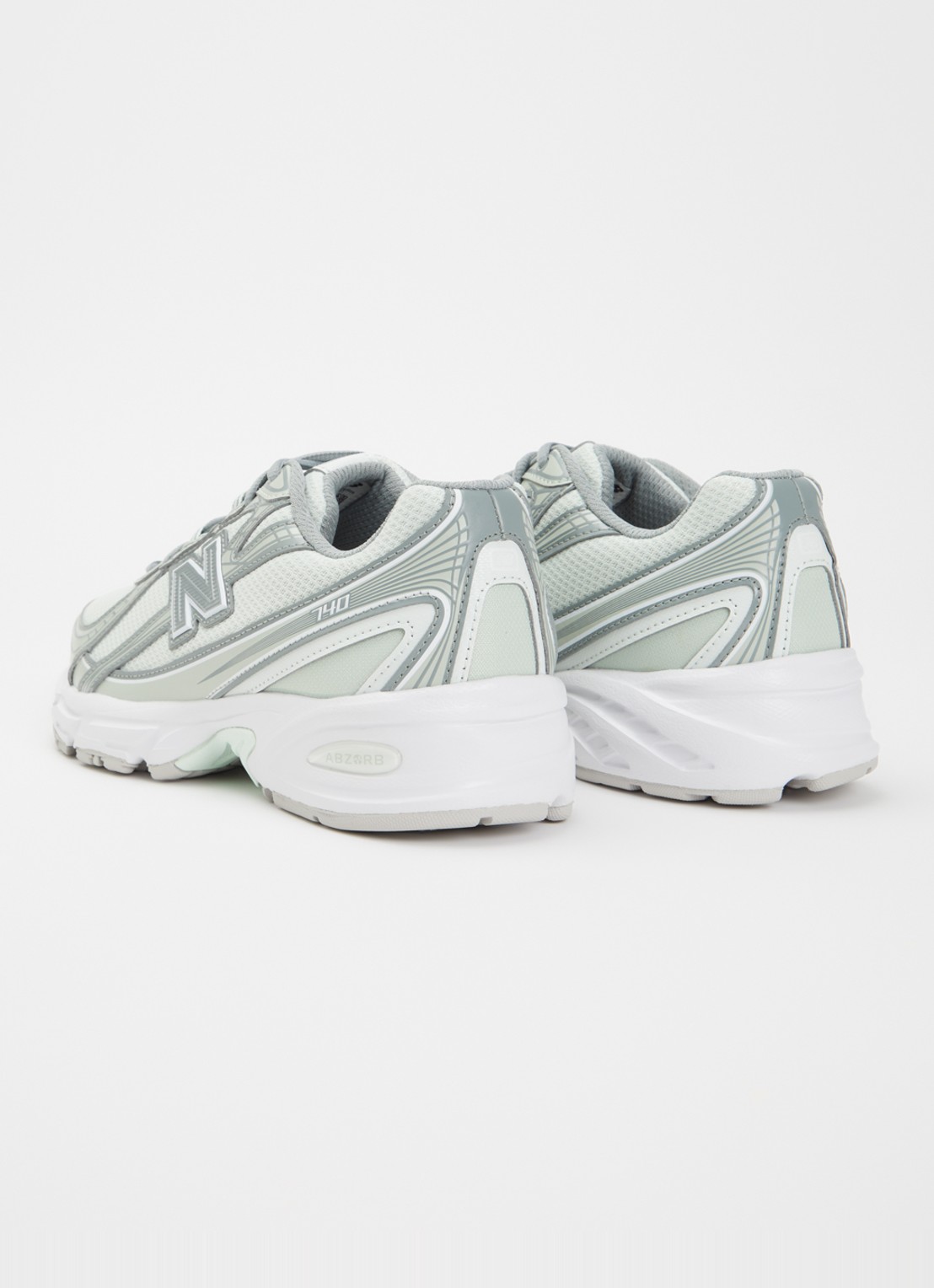 New Balance 740 sneaker met mesh details - achterkant 4 lindegroen