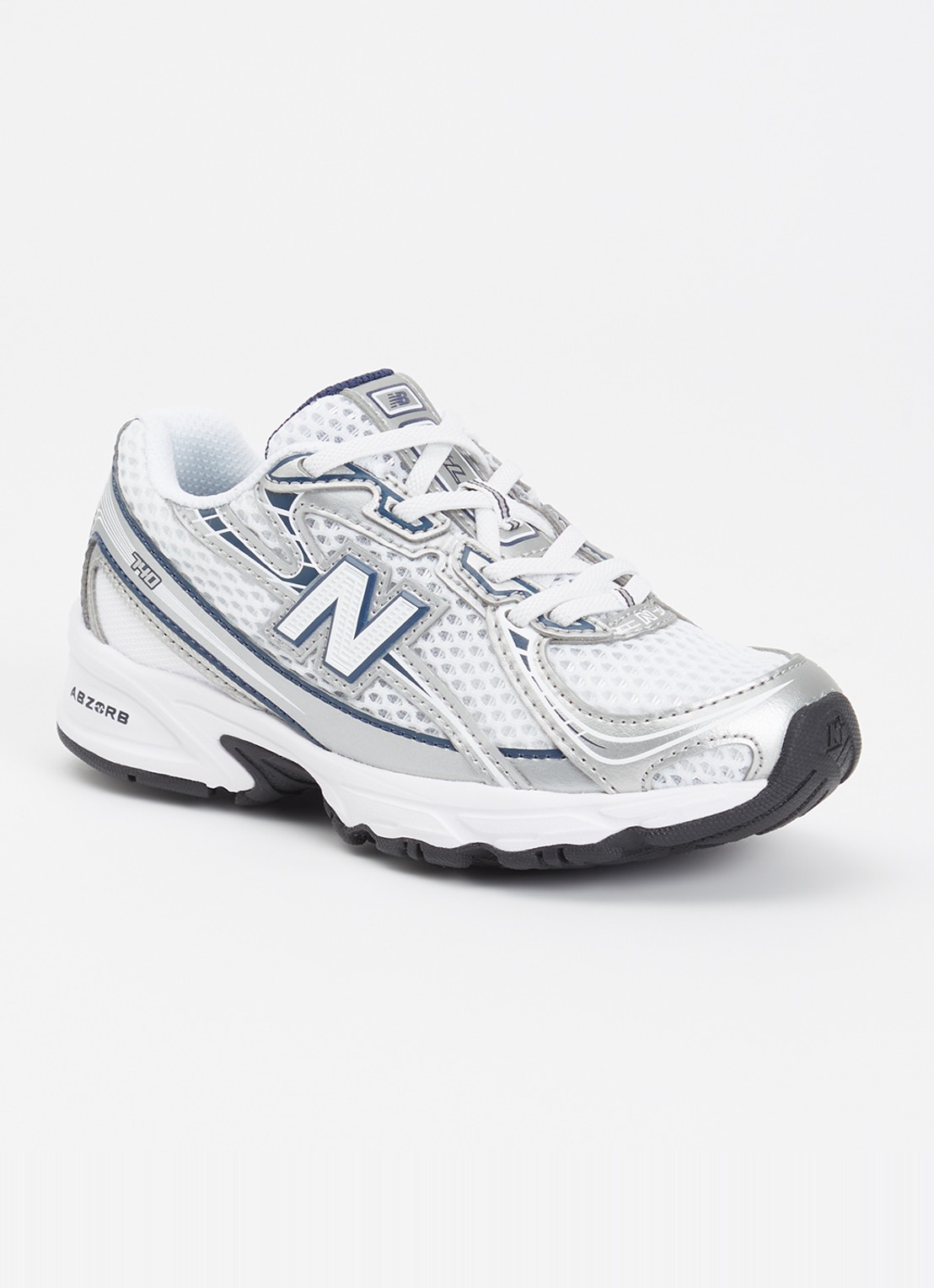 New Balance 740 sneaker met mesh details - voorkant zilver