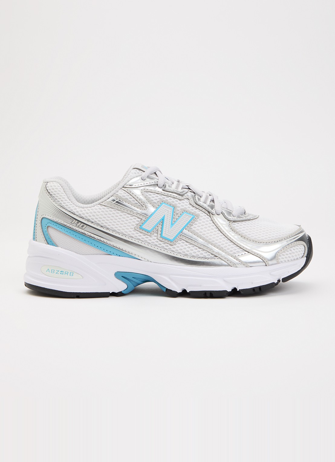 New Balance 740 sneaker met mesh details - voorkant 3 zilver