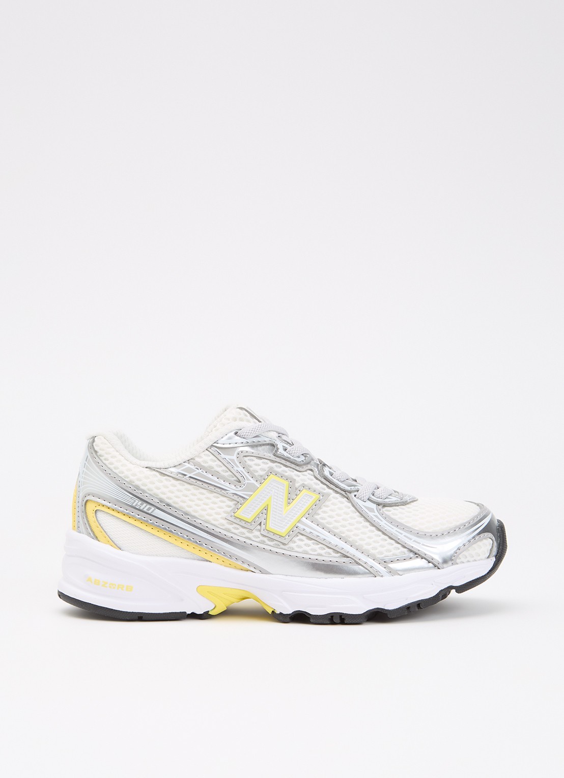New Balance 740 sneaker met mesh details - voorkant 2 zilver