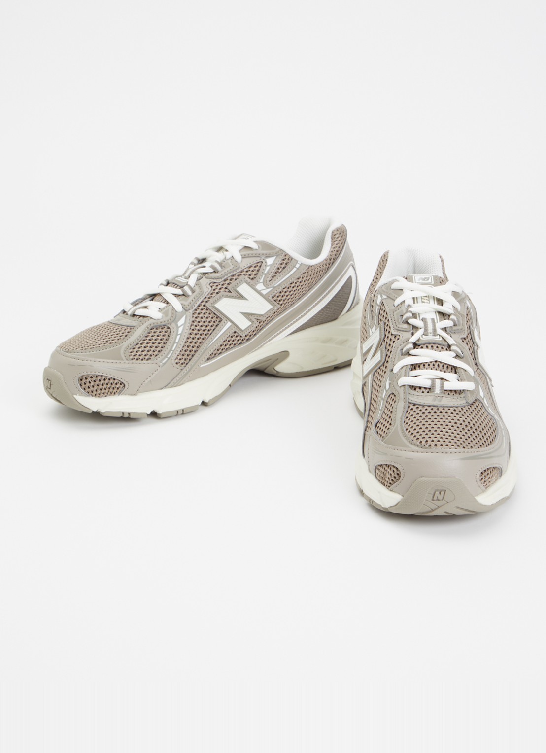 New Balance 740 sneaker van mesh met logo - detail taupe