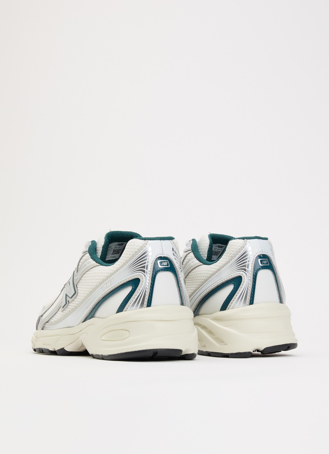 New Balance 740 sneaker van mesh met logo - achterkant wit