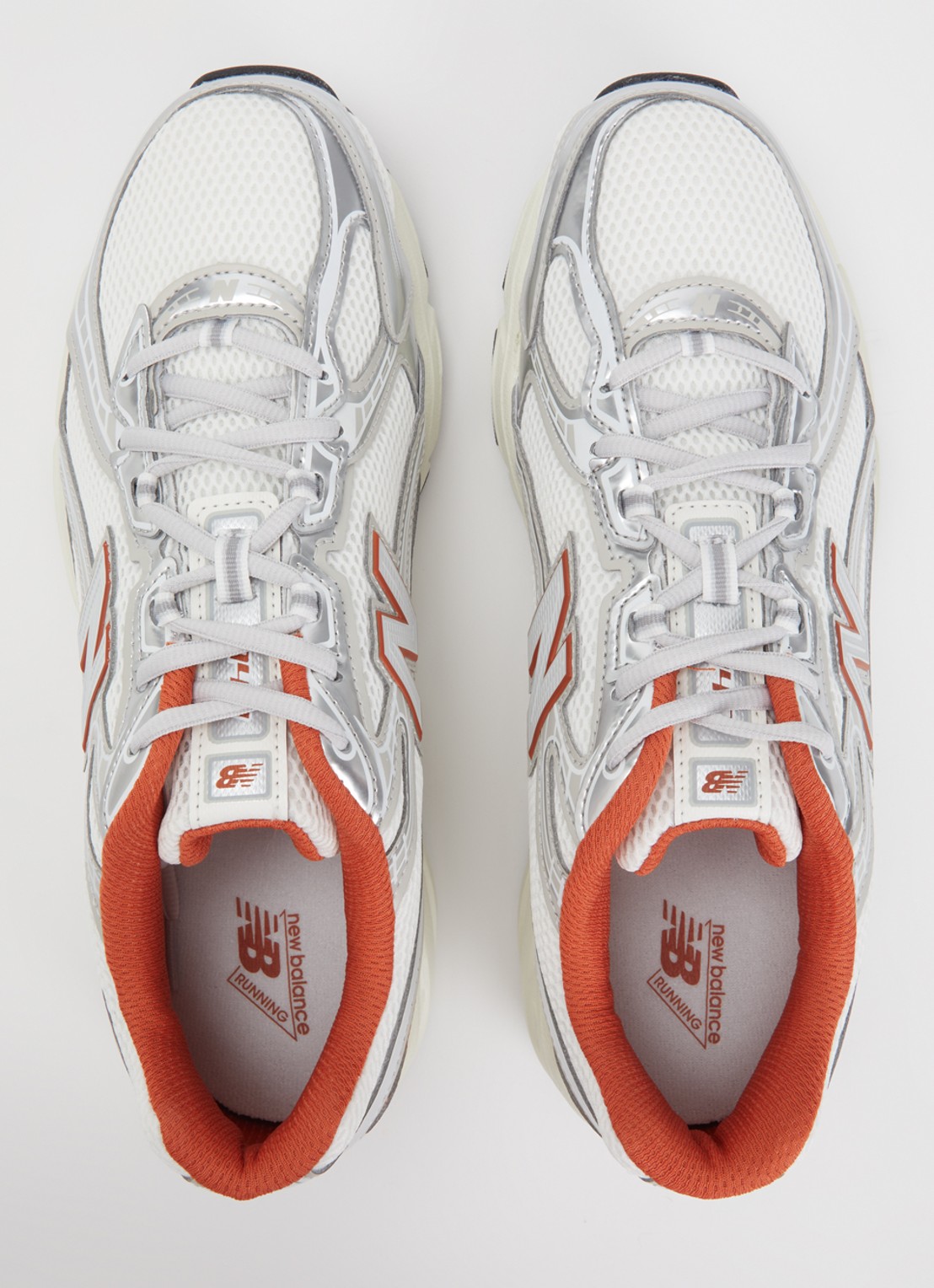 New Balance 740 sneaker van mesh met logo - detail 4 gebroken wit