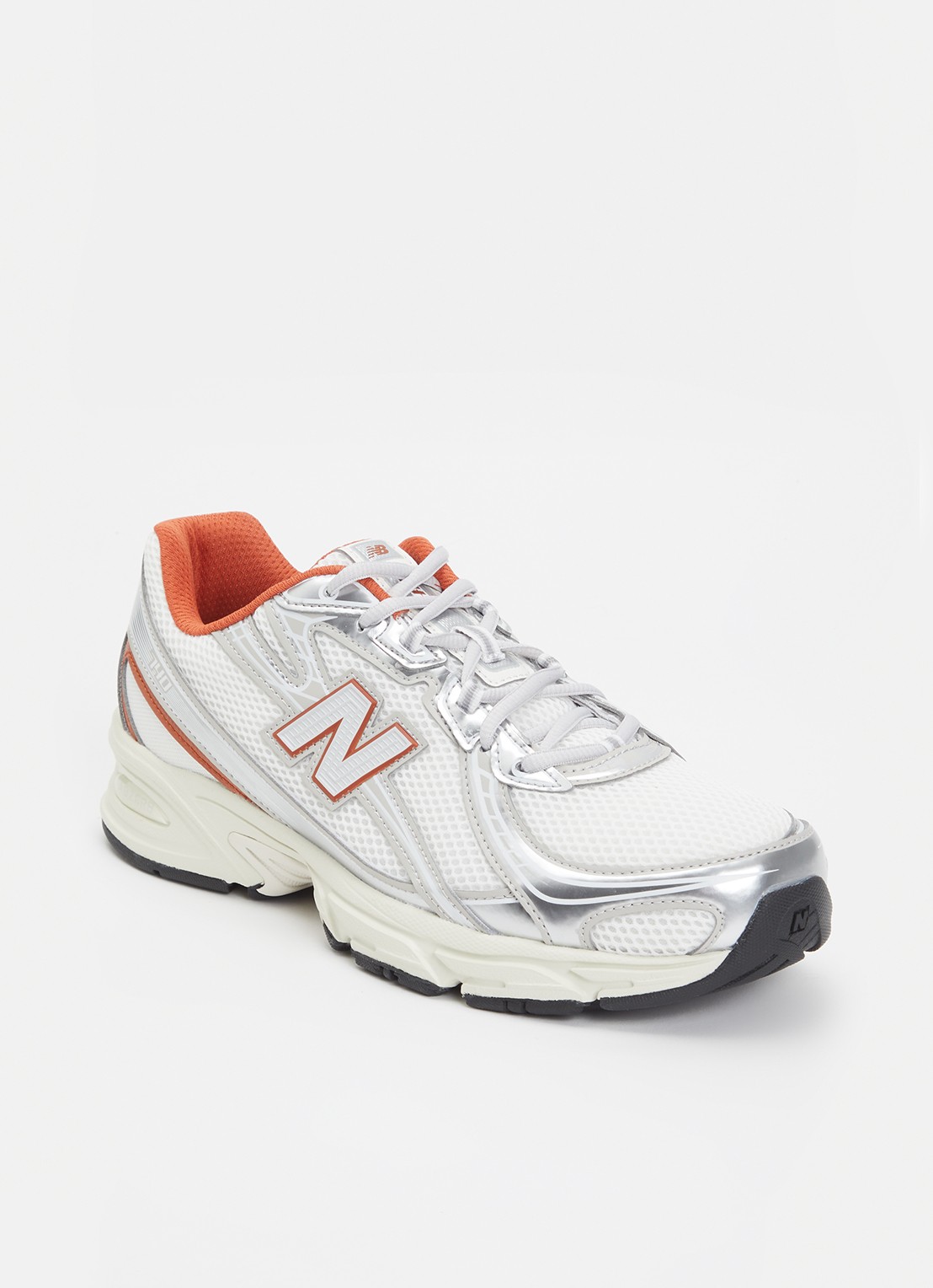 New Balance 740 sneaker van mesh met logo - voorkant 2 gebroken wit