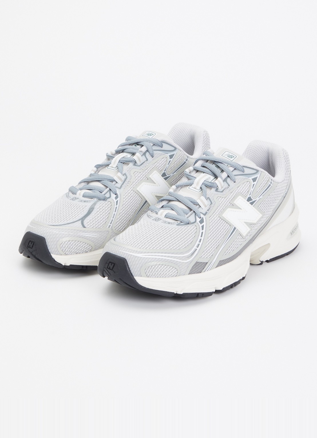 New Balance 740 sneaker van mesh met logo - detail lichtgrijs