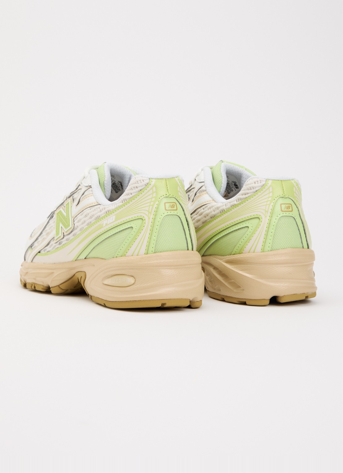 New Balance 740 sneaker van mesh met logo - achterkant 6 lime