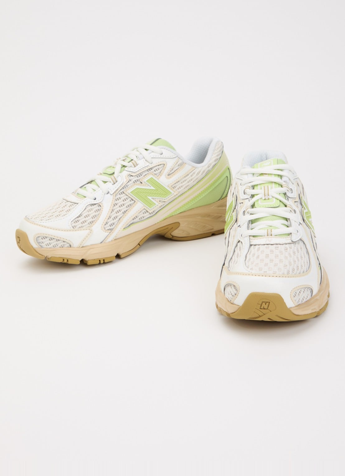 New Balance 740 sneaker van mesh met logo - detail 3 lime