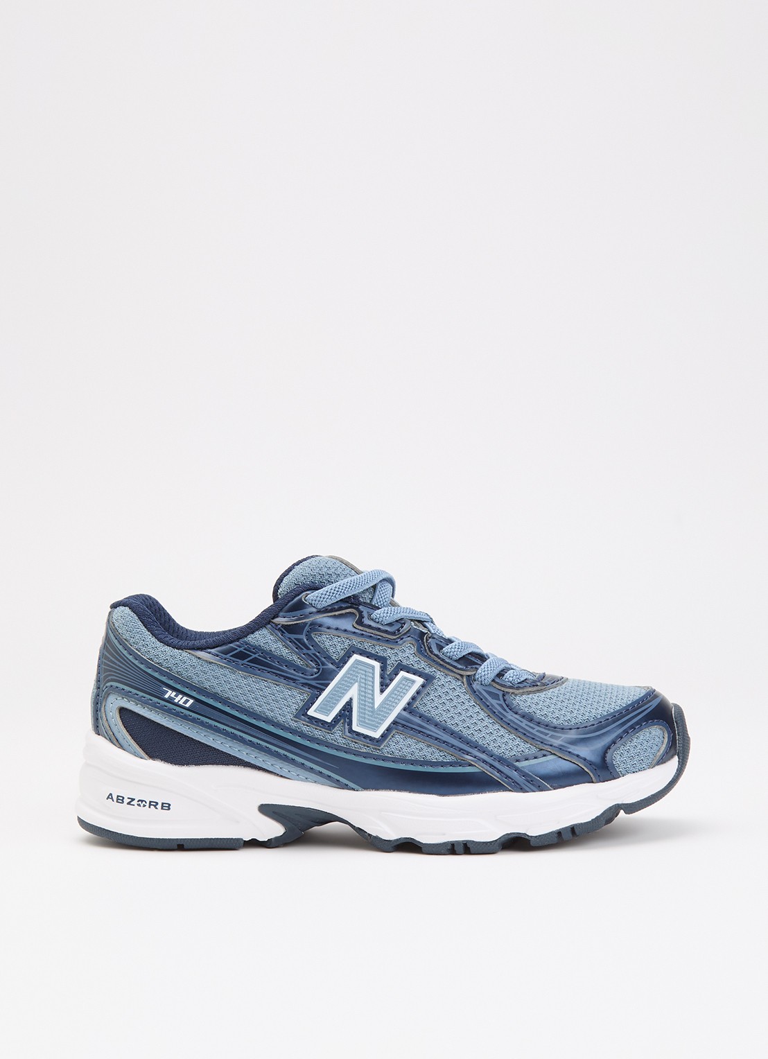 New Balance 740 sneaker van mesh met logo - voorkant lichtblauw