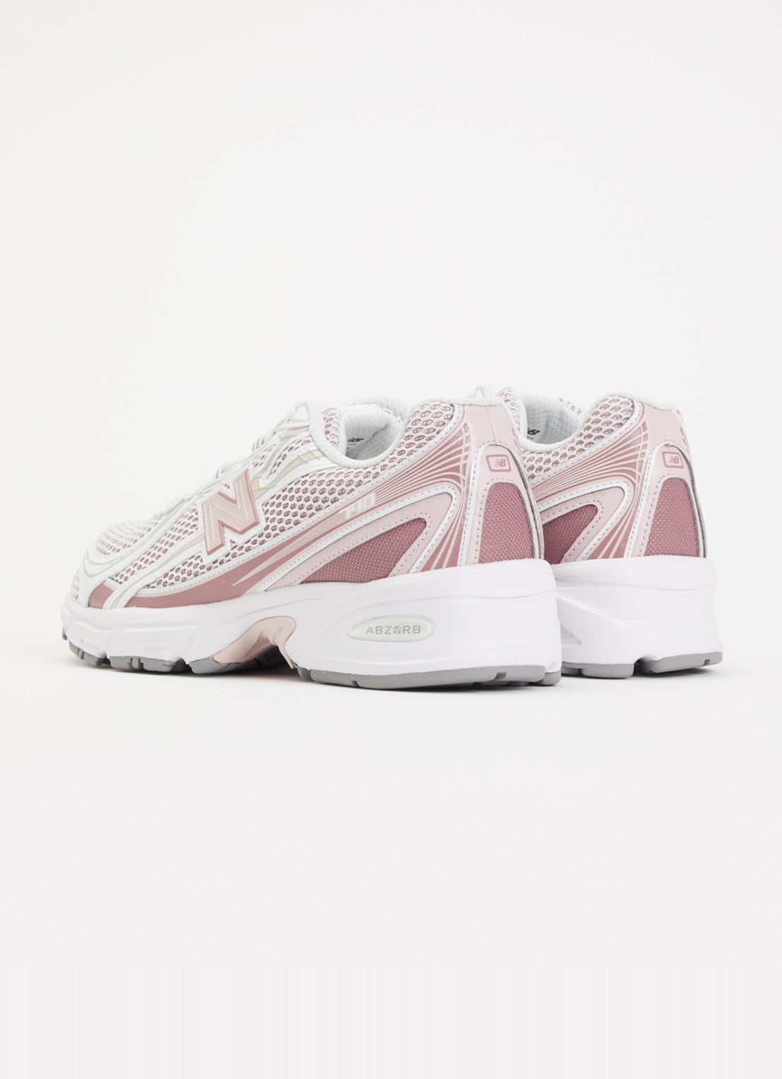 New Balance 740 sneaker van mesh met metallic finish - achterkant 2 roze