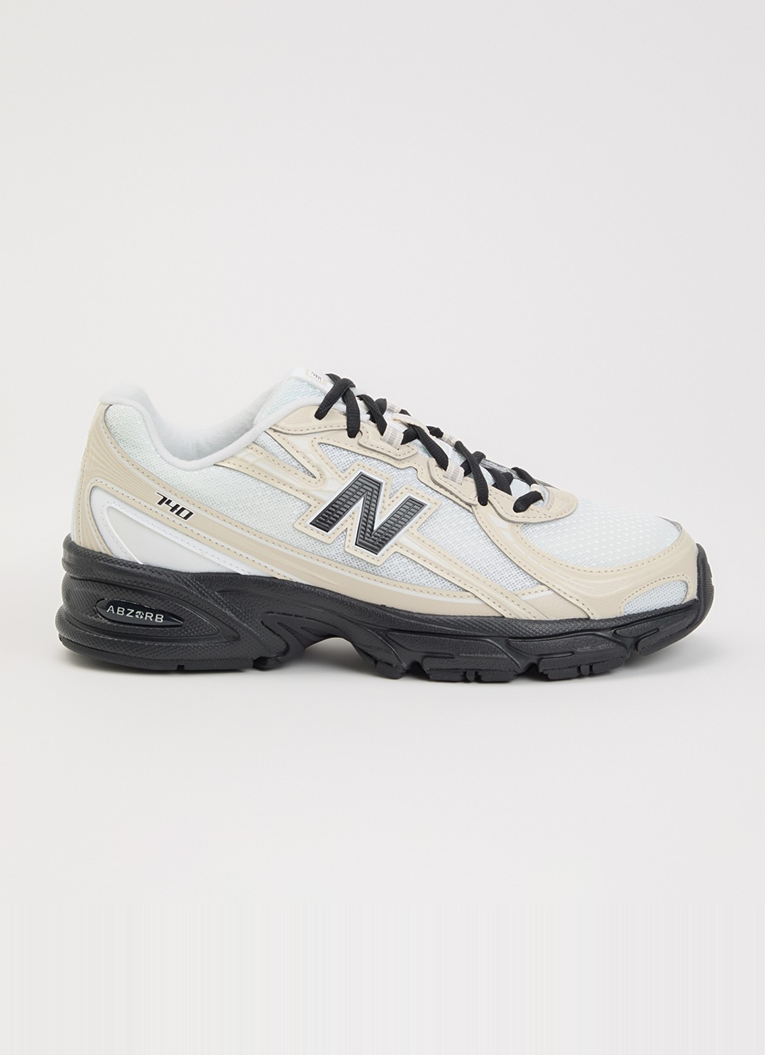 New Balance 740 sneaker van mesh - voorkant 5 beige